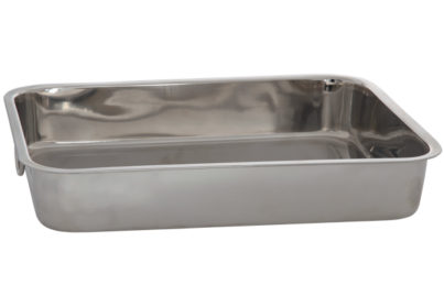 Braadslede 32,5 x 23,5 x 6,5 cm&nbsp;<br />inox · dikte 0,7 mm