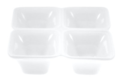 Amuseschaal 4-Vaks &nbsp;<br />12 x 12 x 3,80 cm