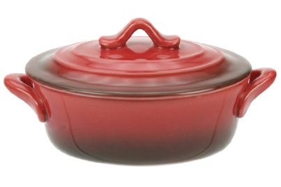 Red Ovenschaal met Deksel &nbsp;<br />16,5 x 13 x 6 cm