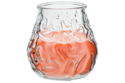 Mini Lowboy Kaars Koraal &nbsp;<br />&Oslash; 7,5 x 7,5 cm · ± 17 branduren