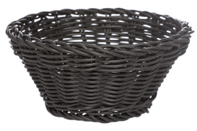 Kunststof Mandje Zwart &nbsp;<br />&Oslash; 15 x 7 cm