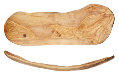 Fruitschaal Plat Olijfhout&nbsp;<br />68 x 32 cm