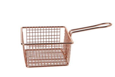 Frietmandje Koper&nbsp;<br />14 x 14 x 7,5 cm