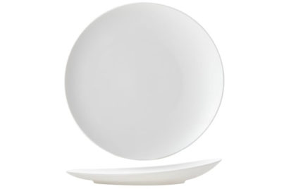 Mat White Plat Bord&nbsp;<br />&nbsp;&Oslash; 27 cm