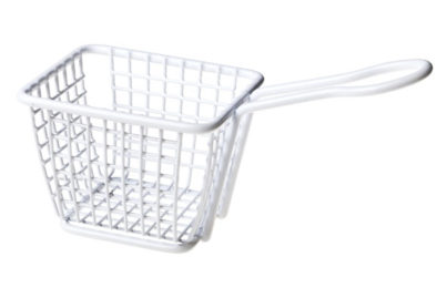 Frietmandje Wit&nbsp;<br />10,3 x 7,8 x 7,8 cm