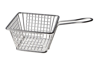 Frietmandje Inox Chroom&nbsp;<br />12,7 x 12,7 x 7,5 cm