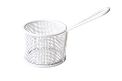 Frietmandje Wit&nbsp;<br />&nbsp;&Oslash; 9,5 x 7,2 cm