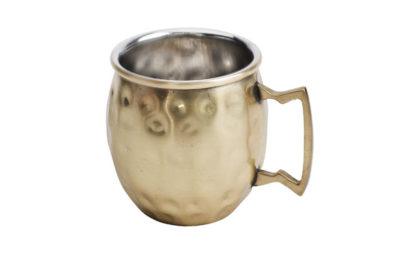 Moscow Mule Mini Beker 8cl&nbsp;<br />gehamerd goud