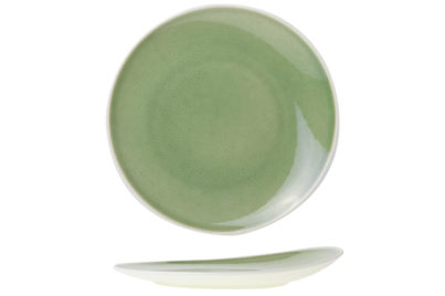 Chrome Green Dessertbord&nbsp;<br />&nbsp;&Oslash; 21 cm