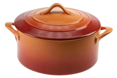 Orange Ovenschaal + Deksel &nbsp;<br />&Oslash; 10 x 5 cm