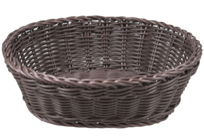 Kunststof Mandje Bruin &nbsp;<br />25 x 20 x h 7,5 cm