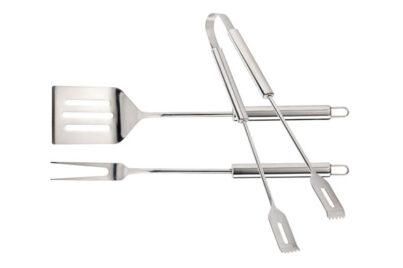 BBQ Accessoire Set 3-Delig  <br />roestvrij staal